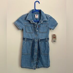 Levi's Denimc Dress Girls Size Small 8/10